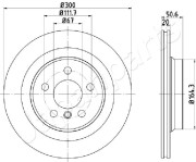 DP-0106 Brzdový kotouč JAPANPARTS