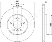 DP-0108 Brzdový kotouč JAPANPARTS