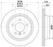 DP-0120 Brzdový kotouč JAPANPARTS