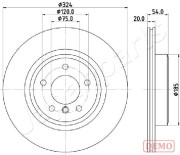 DP-0133C Brzdový kotouč JAPANPARTS