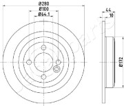 DP-0133 Brzdový kotouč JAPANPARTS