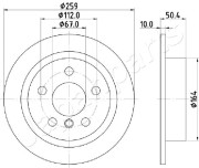 DP-0136 Brzdový kotouč JAPANPARTS