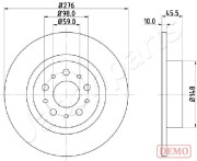 DP-0203C Brzdový kotouč JAPANPARTS