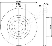 DP-0205 Brzdový kotouč JAPANPARTS