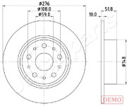 DP-0207C Brzdový kotouč JAPANPARTS