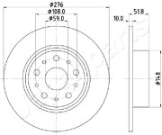 DP-0207 Brzdový kotouč JAPANPARTS