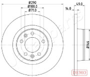 DP-0219C Brzdový kotouč JAPANPARTS