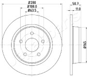 DP-0302 Brzdový kotouč JAPANPARTS