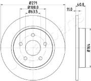 DP-0305 Brzdový kotouč JAPANPARTS