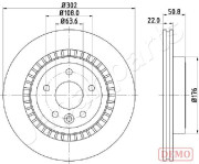 DP-0325C Brzdový kotouč JAPANPARTS