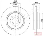 DP-0326C Brzdový kotouč JAPANPARTS