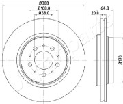 DP-0326 Brzdový kotouč JAPANPARTS