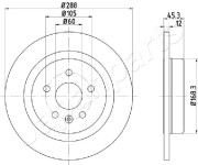 DP-0404 Brzdový kotouč JAPANPARTS