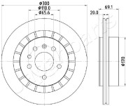 DP-0409 Brzdový kotouč JAPANPARTS