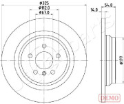 DP-0521C Brzdový kotouč JAPANPARTS