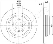 DP-0521 Brzdový kotouč JAPANPARTS