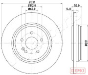 DP-0523C Brzdový kotouč JAPANPARTS