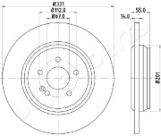 DP-0523 Brzdový kotouč JAPANPARTS