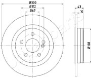 DP-0525 Brzdový kotouč JAPANPARTS