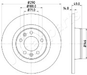 DP-0612 Brzdový kotouč JAPANPARTS