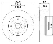 DP-0922 Brzdový kotouč JAPANPARTS