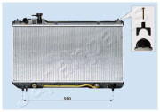 RDA153105 Chladič, chlazení motoru JAPANPARTS