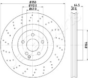 DI-0543 Brzdový kotouč JAPANPARTS