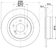 DP-0509 Brzdový kotouč JAPANPARTS