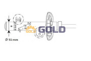 G01130 Tlumič pérování GOLD JAPANPARTS