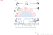 4.9209 Sada kabelů pro zapalování Made in Italy - OE Equivalent FACET