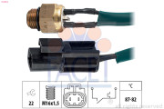 7.5112 Teplotní spínač, větrák chladiče Made in Italy - OE Equivalent FACET