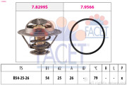 7.8525 Termostat, chladivo Made in Italy - OE Equivalent FACET