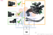 7.8866K Termostat, chladivo Made in Italy - OE Equivalent FACET