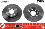 DF1607 Brzdový kotouč TRW