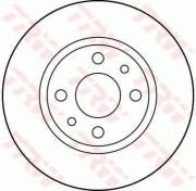 DF1788 Brzdový kotouč TRW