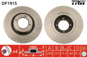 DF1915 Brzdový kotouč TRW