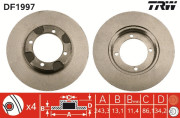 DF1997 Brzdový kotouč TRW