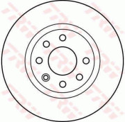 DF2564 Brzdový kotouč TRW