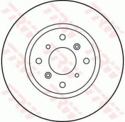DF3113 Brzdový kotouč TRW