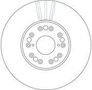 DF4182 Brzdový kotouč TRW