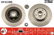 DF4228BS Brzdový kotouč TRW