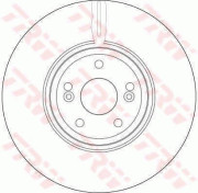 DF4231 Brzdový kotouč TRW