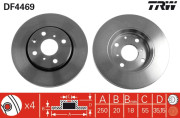 DF4469 Brzdový kotouč TRW