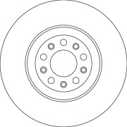 DF6551S Brzdový kotouč TRW