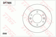 DF7866 Brzdový kotouč TRW