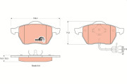 GDB1049 Brzdové destičky COTEC TRW