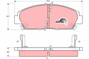 GDB1061 Brzdové destičky COTEC TRW