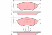 GDB1222 Brzdové destičky TRW