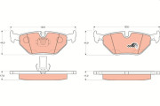 GDB1265 Brzdové destičky COTEC TRW