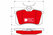 GDB1330DTE Brzdové destičky DTEC COTEC TRW